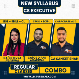 MEPL Classes All Papers Combo Except Tax &amp; FM Regular Live Online Classes For CS Executive New Syllabus