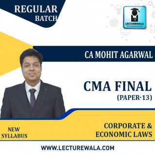CMA Final Corporate & Economic Laws (paper - 13) Regular Course by CA Mohit Agarwal : Pen drive / Online classes.