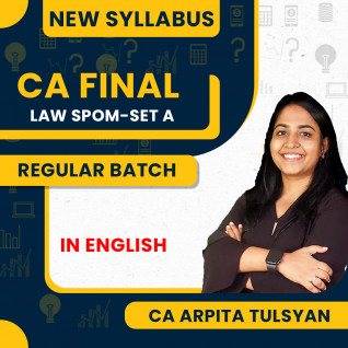 CA Arpita Tulsyan Law SPOM-Set A (English) Regular Online Classes For CA Final