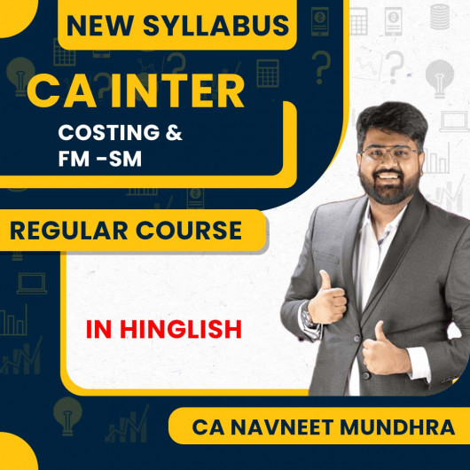 CA Navneet Mundhra Costing & FM-SM New Syllabus COMBO For CA Inter
