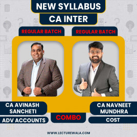 CA Avinash Sancheti Adv. Accounts &amp; CA Navneet Mundhra Cost COMBO Regular Batch For CA Inter