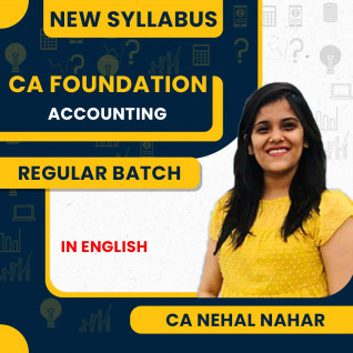 CA Foundation Accounting (English) - Paper 1 By CA Nehal Nahar: Pen Drive / Google Drive.