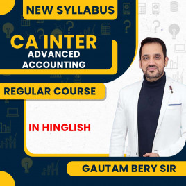 Gautam Bery Sir Group-1 Advanced Accounting Regular Online Classes For CA Inter