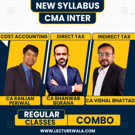 CA Vishal Bhattad IDT, CA Bhanwar Borana DT, CA Ranjan Periwal Costing Regular Online Combo Classes For CMA Inter 