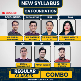 IndigoLearn All Subject COMBO Regular Batch For CA Foundation : Online Classses