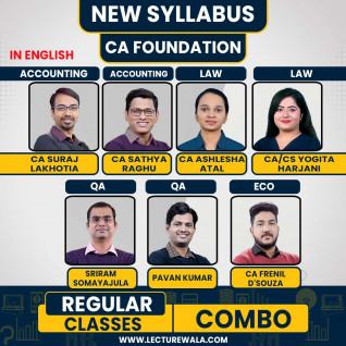 IndigoLearn All Subject COMBO Regular Batch For CA Foundation : Online Classses