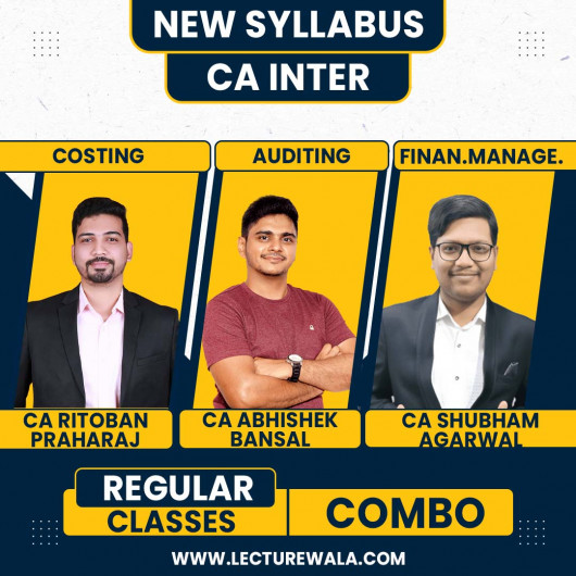 CA Inter Group -2 Cost And Management Accounting , Audit & Financial Management Regualr Batch : Online Classes