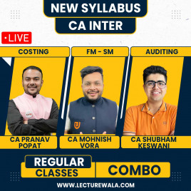 CA Inter Group 2 Live Regular Batch : Online / Live Classes.