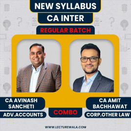 CA Avinash Sancheti Ad. Accounting &amp; CA Amit Bachhawat Law Group 1 COMBO For CA Inter : Google Drive Classes