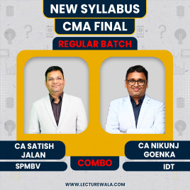 CMA Final Group 4 Regular Course By CA Satish Jalan SPMBV, CA Nikunj Goenka IDT: Google Drive &amp; Pendrive