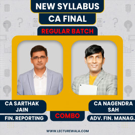  CA Final AFM &amp; FR Recorded Regular Batch Combo by CA Nagendra Sah &amp; CA Sarthak Jain: Online Classes 