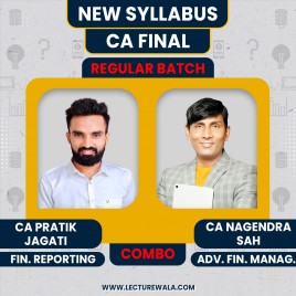  CA Final AFM &amp; FR Recorded Regular Batch Combo by CA Nagendra Sah &amp; CA Pratik Jagati : Online Classes 