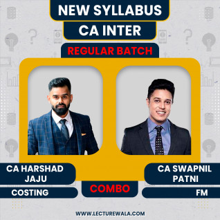 CA Harshad Jaju Costing & CA Swapnil Patni FM New Syllabus Regular Classes For CA Inter : Online Classes