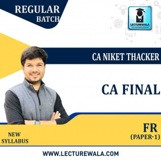 CA Final Financial Reporting (Paper-1) Full Course : Video Lecture + Study Material By CA Niket Thacker (For May 2021 & Nov. 2021)