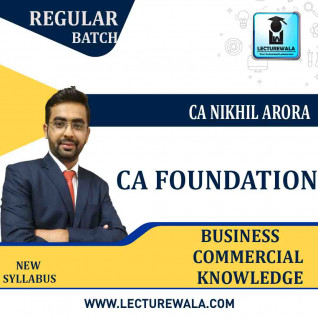 CA Foundation Business Commercial Knowledge Regular Course : Video Lecture + Study Material By CA Nikhil Arora (For May 2022)