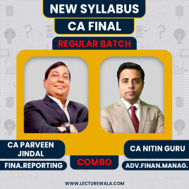 CA Parveen Jindal FR &amp; CA Nitin Guru AFM Group 1 Combo Regular Online Batch For CA Final