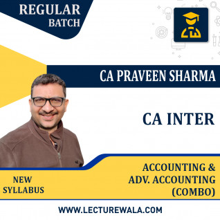 CA INTER COMBO Accounting & Adv. Accounting Batch Regular Course By CA Parveen Sharma : ONLINE CLASSES.