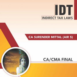 CA Atul Agarwal &amp; CA Surender Mittal IDT Concept Book For CA Final: Study Material