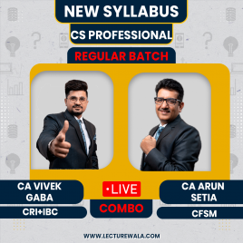 CS Professional Module 2 CRI+IBC+CFSM New Syllabus Regular Course By CA Vivek Gaba &amp; CA Arun Setia : Online classes