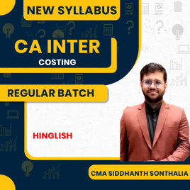CA Inter Cost Regular Course : Video Lecture + Study Material by CMA Siddhanth Sonthalia 