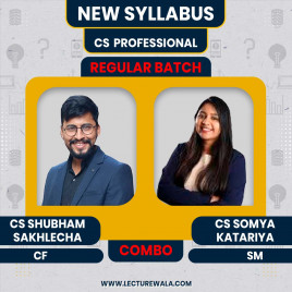 CA CS Shubham Sukhlecha CF &amp; CS Somya katariya SM Regular Classes For CS Professional Module 2 Online Classes