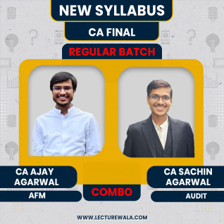 CA Ajay Agarwal AFM & CA Sachin Agarwal AUDIT COMBO Regular Full Batch For CA Final