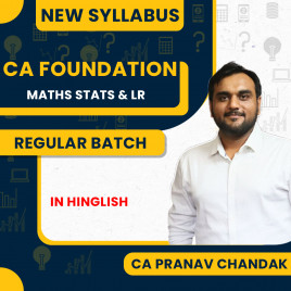 CA Pranav Chandak Business Mathematics, Statistics &amp; Logical Reasoning Regular Online Classes For CA Foundation : Google Drive Classes