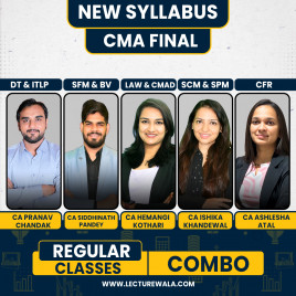  Pranav Chandak Academy Both Group All 8 Subjects Combo Regular Batch For CMA Final 