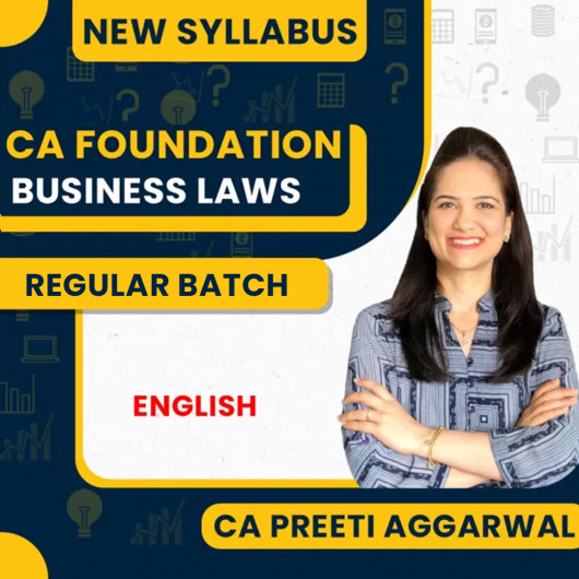 CA Preeti Aggarwal Business Laws Regular Online Classes For CA Foundation : Google Drive Classes