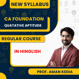 CA Foundation Quantative Apttitude Regular Batch By CA Aman Kedia