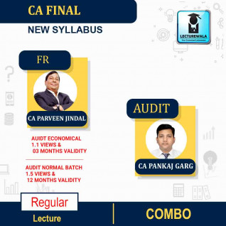 CA Final FR Audit Economical Batch Or Audit Regular Batch Combo New Syllabus Regular Course By CA Pankaj Garg & CA Parveen Jindal : Pen Drive / Online Classes