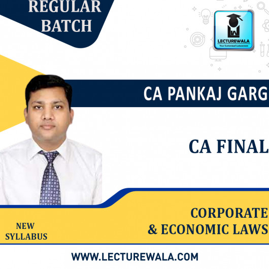 CA Final Corporate & Economic Laws (DEC,2022 New Syllabus Regular Course by CA Pankaj Garg :Pen Drive / Online Classes CA Final Corporate & Economic Laws (DEC,2022 New Syllabus Regular Course by CA Pankaj Garg :Pen Drive / Online Classes