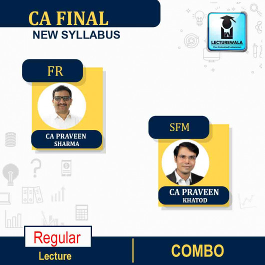CA Final SFM & FR Combo Regular Course By CA Praveen Khatod & CA Parveen Sharma: Google Drive / Pen Drive
