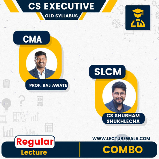 CA CS Shubham Sukhlecha SLCM & Prof. Raj Awate CMA Regular Combo Classes For CS Executive Online Classes