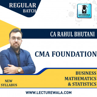 CMA Foundation Maths Regular Course : Video Lecture + Study Material By Prof. Rahul Bhutani (For Dec 2022 & June 2023)