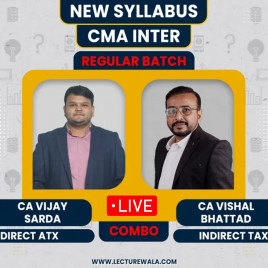 CA Vijay Sarda DT and CA Vishal Bhattad IDT Combo Regular Full Course For CMA Inter