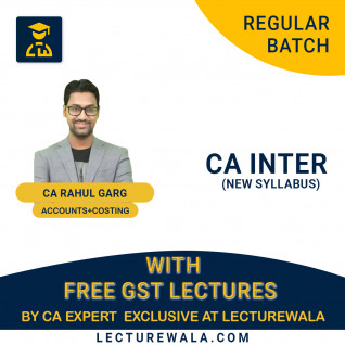 CA Inter Accounts & Costing With Free GST Regular Course : Video Lecture + Study Material By CA Rahul Garg (For May & Nov 2023 )
