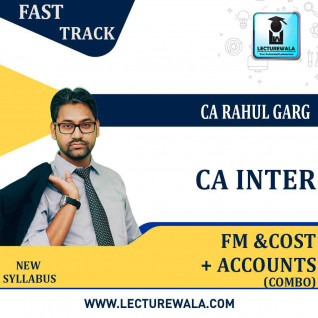 CA Inter Fm Eco. + Accounts + Cost Combo Fast Track Course : Video Lecture + Study Material by CA Rahul Garg (For Nov 2022 And May 2023)