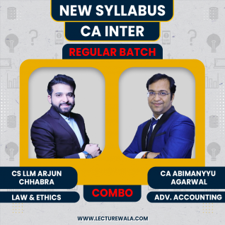 CA Abhimanyu Aggarwal Adv. Accounting & CS LLM Arjun Chhabra Law COMBO For CA Inter : Google Drive Classes