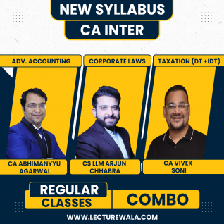 Abhimanyu Aggarwal Classes Ad. Accouting, Law & DT-IDT COMBO New Syllabus Regular Batch For CA inter : Google Drive Classes