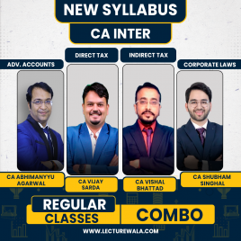 Abhimanyu Aggarwal Classes Ad. Accouting, Law &amp; DT-IDT COMBO New Syllabus Regular Batch For CA inter : Google Drive Classes