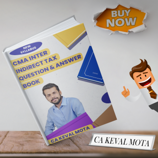 CA Keval Mota Indirect Tax QNA Book For CMA Inter: Study Material