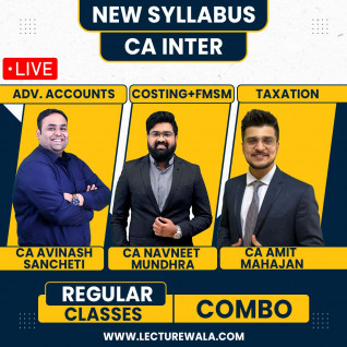 Navin Classes All Practical Papers + SM Combo Regular Live Classes For CA Inter : Live Online Classes
