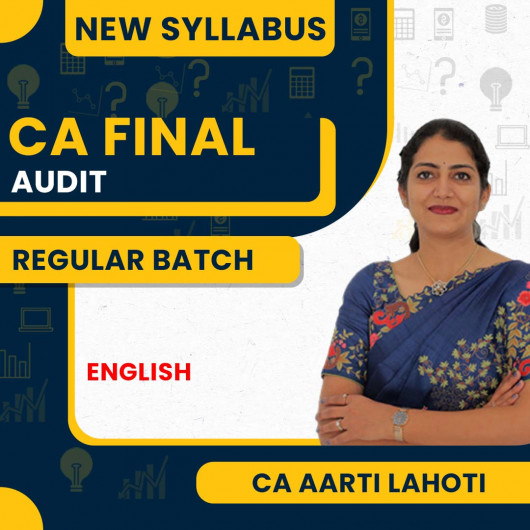  CA Aarti Lahoti Audit English Regular Online Classes For CA Final : Google/ Pendrive Online Classes