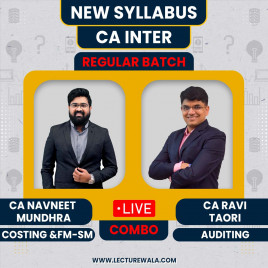 CA Navneet Mundhra FM-SM+Cost &amp; CA Ravi Taori Audit Regular Batch For CA Inter