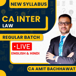CA Amit Bachhawat Law Regular Batch For CA Inter