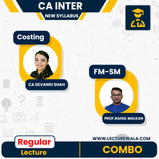 CA Inter Group 2 - FM - SM + Costing regular Batch Full Course By Prof Rahul Malkan & CA Devangi Shah: Online Classes.