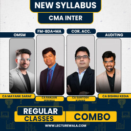 Ranjan Periwal Classes CAA, FMBDA,MA &amp; OM-SM Group 2 COMBO Regular Batch For CMA Inter With CA Bishnu Kedia