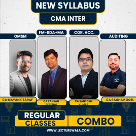Ranjan Periwal Classes CAA, FMBDA,MA &amp; OM-SM Group 2 COMBO Regular Batch For CMA Inter With CA Raghav Goel : Google Drive / Pen Drive Classes