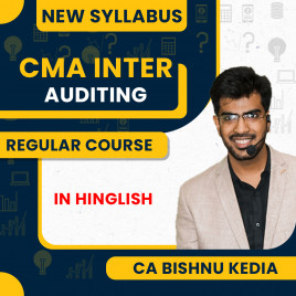 CA Bishnu Kedia Auditing Regular Live Classes For CMA Inter:Online Live Classes